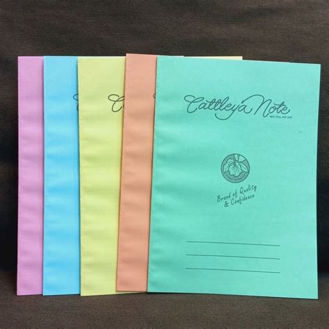Cattleya Note Fillers 152 x 216 mm – Assorted Colors 5 pcs.